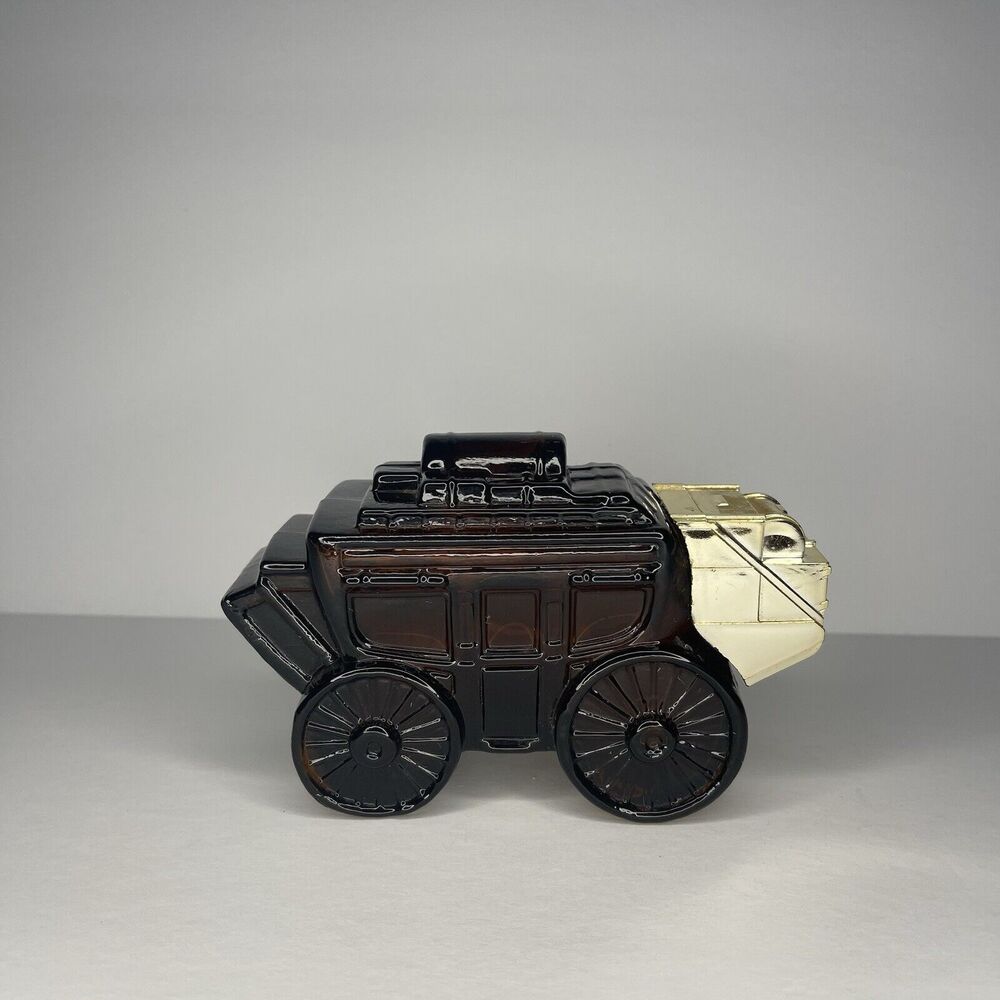 Vintage Avon Stagecoach Tai Winds After Shave Glass Bottle Decanter Empty